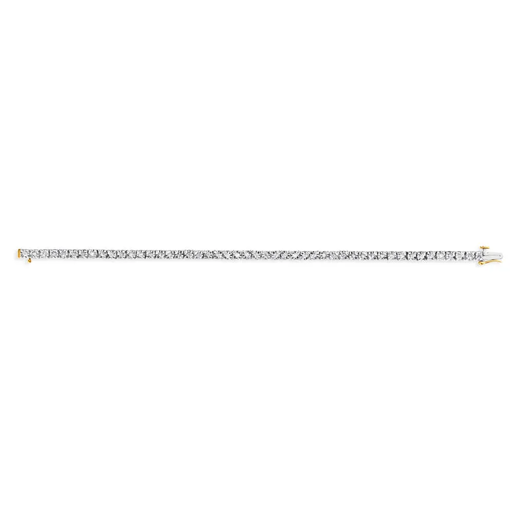 1 Carat Diamond Tennis Bracelet in 9ct Yellow Gold Shiels