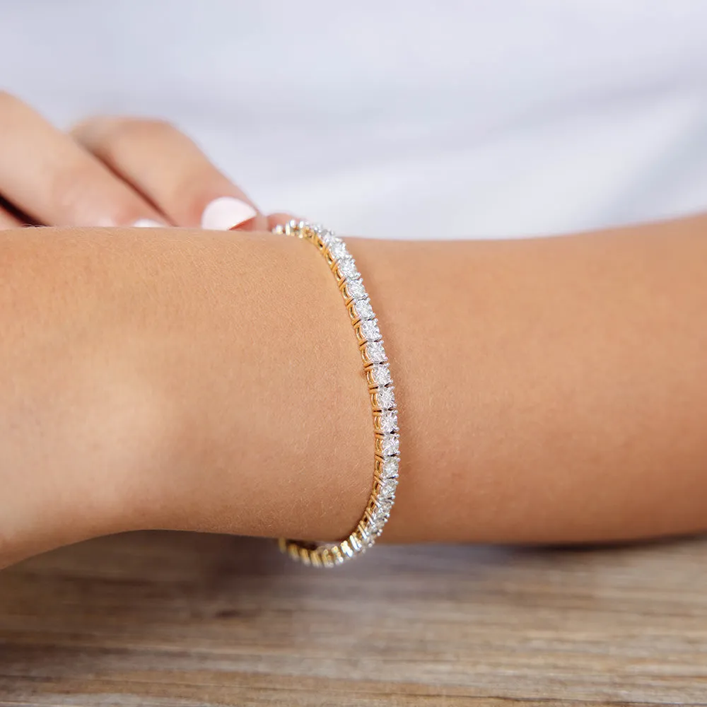 1 Carat Diamond Tennis Bracelet in 9ct Yellow Gold Shiels