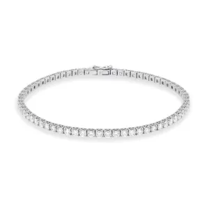 18ct White Gold 3.83ct Diamond Tennis Bracelet
