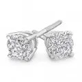 18ct White Gold Stud Earrings With 0.5 Carats Of Diamonds Shiels