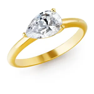 2 ct. East-West Pear Ring