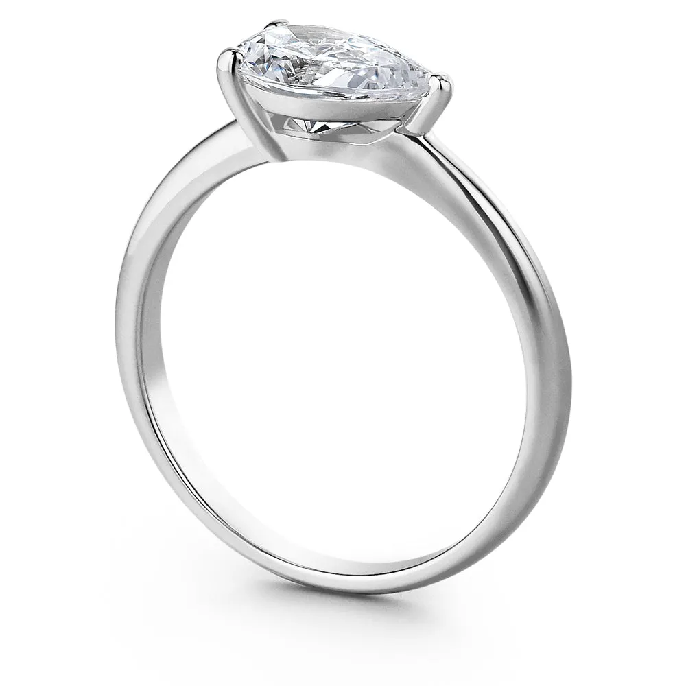 2 ct. East-West Pear Ring