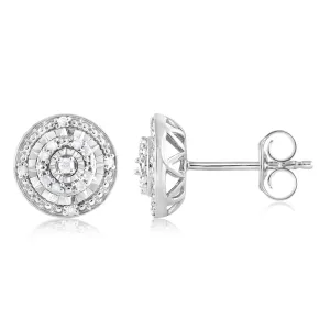 26 Diamonds Round Cluster Stud Earrings Shiels