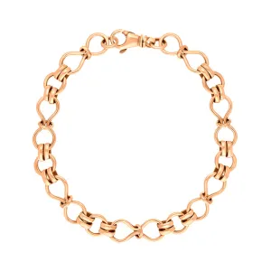 9ct Rose Gold Figure of Eight Bracelet