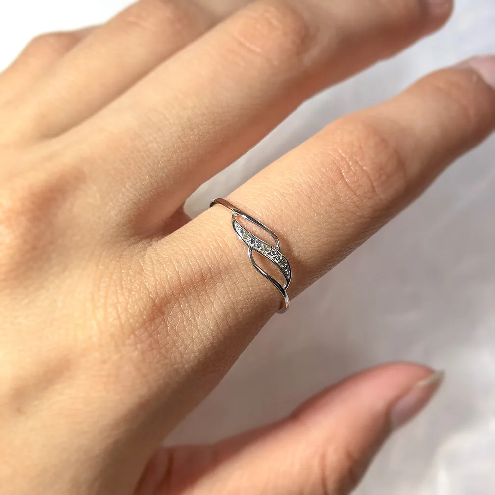 9ct White Gold Diamond Ring with 3 Brilliant Diamonds Shiels