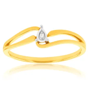 9ct Yellow Gold Diamond Ring Shiels