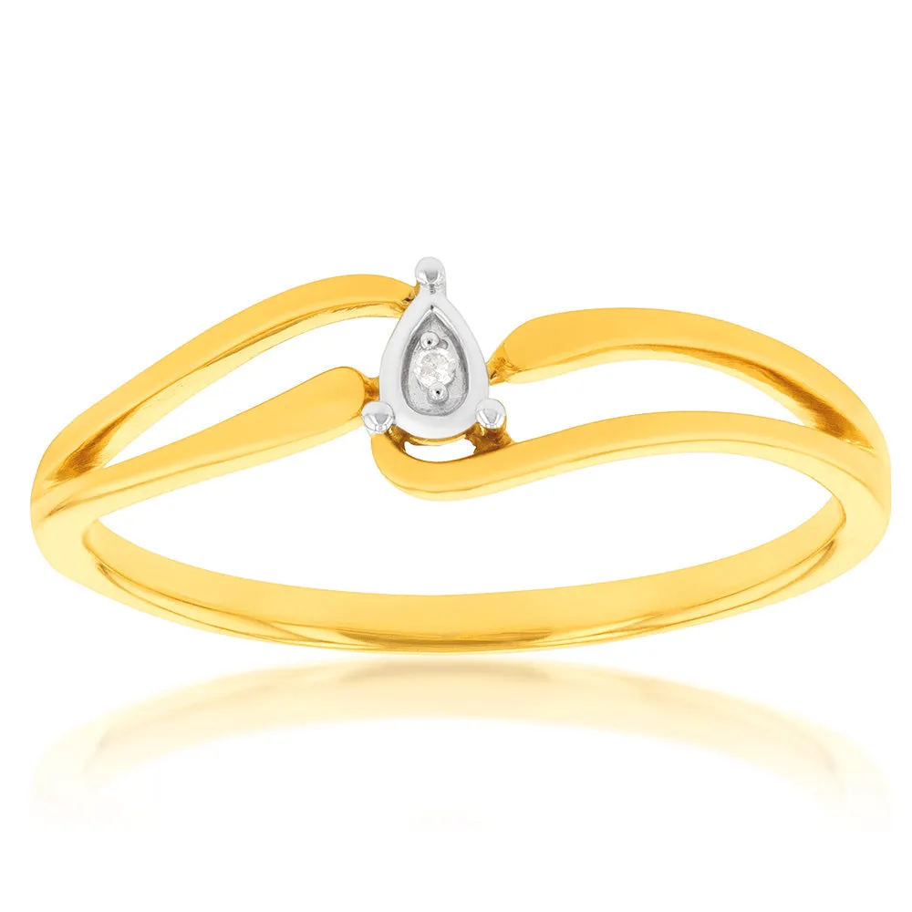 9ct Yellow Gold Diamond Ring Shiels