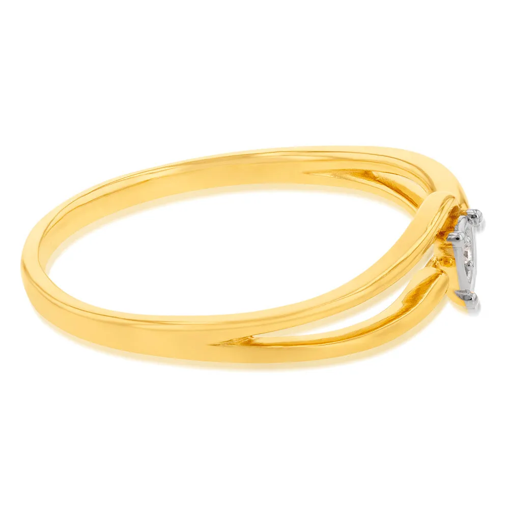 9ct Yellow Gold Diamond Ring Shiels