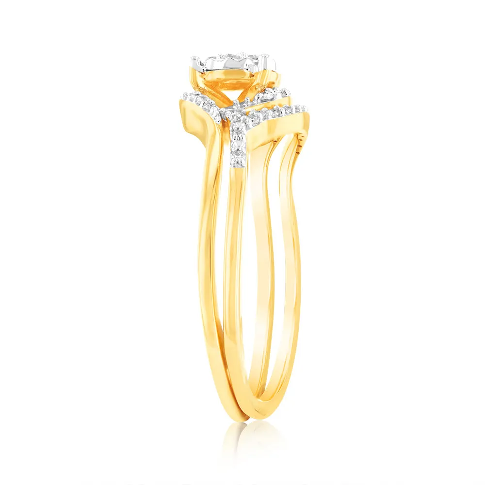 9ct Yellow Gold Luminesce Lab Grown Diamond Ring Shiels