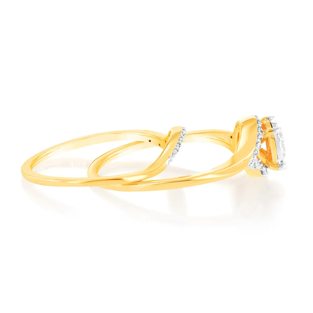 9ct Yellow Gold Luminesce Lab Grown Diamond Ring Shiels