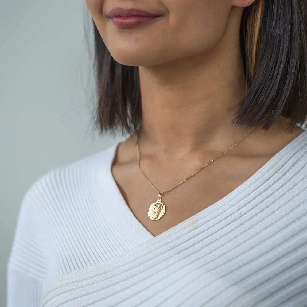 9ct Yellow Gold Madonna Medal Pendant Shiels