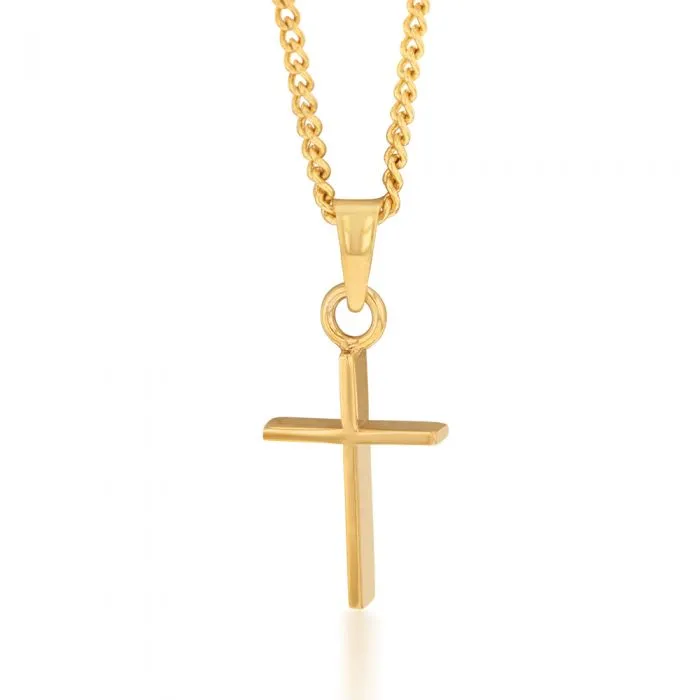 9ct Yellow Gold Silverfilled Cross Pendant Shiels