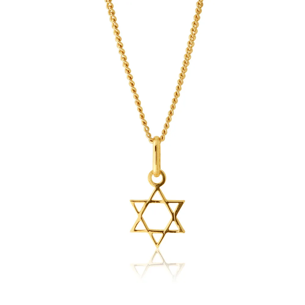 9ct Yellow Gold Star of David Pendant Shiels