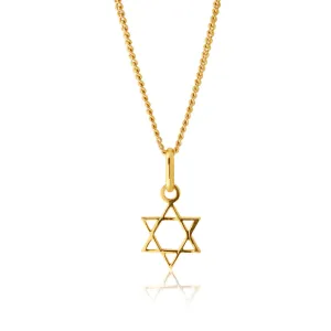 9ct Yellow Gold Star of David Pendant Shiels