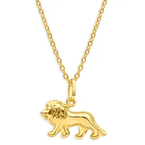 9ct Yellow Gold Walking Lion King Pendant Shiels