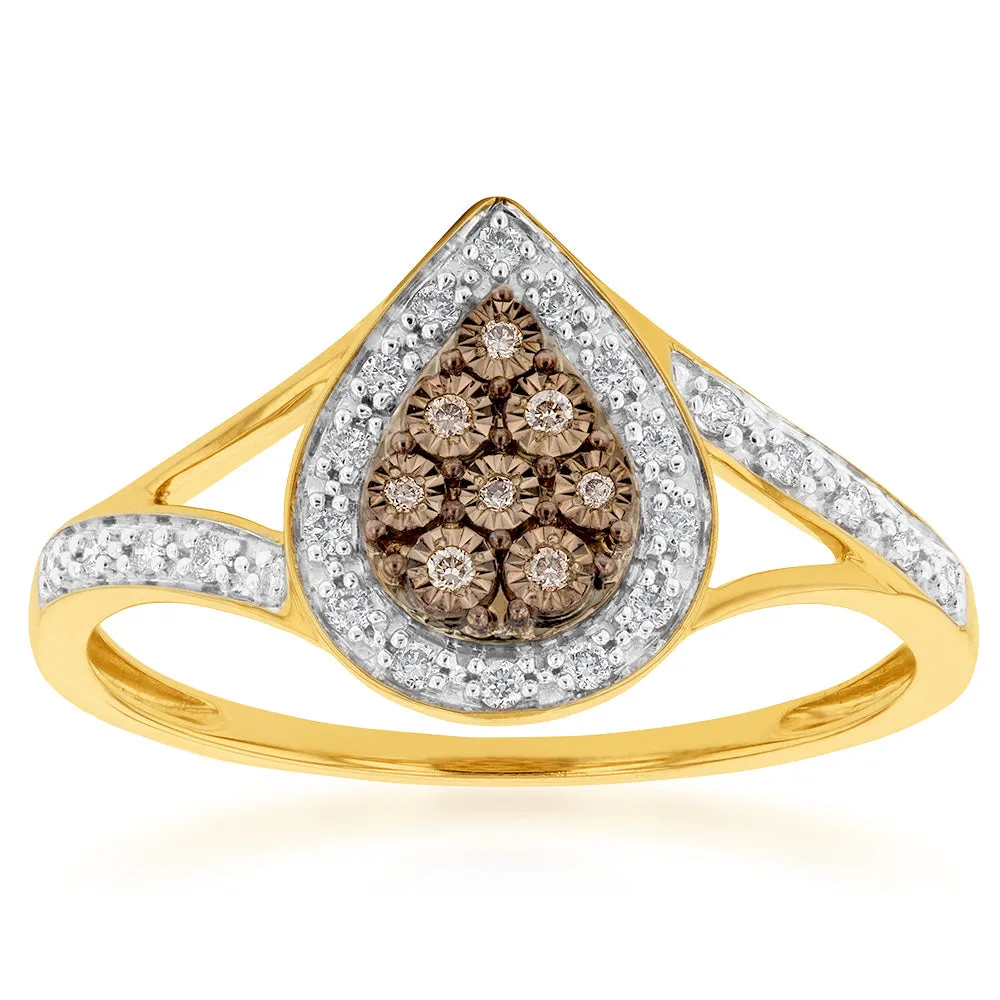 9ct Yellow Gold Western Australian Diamond Ring Shiels
