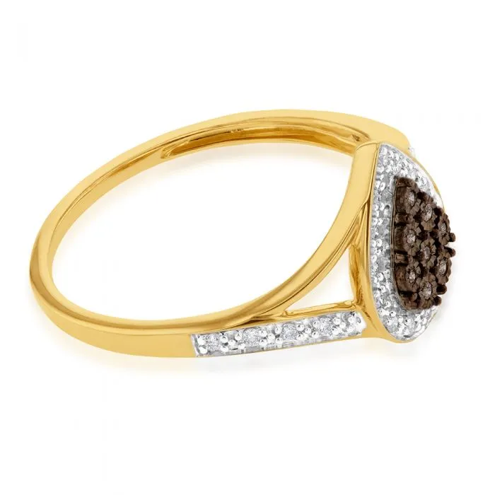 9ct Yellow Gold Western Australian Diamond Ring Shiels