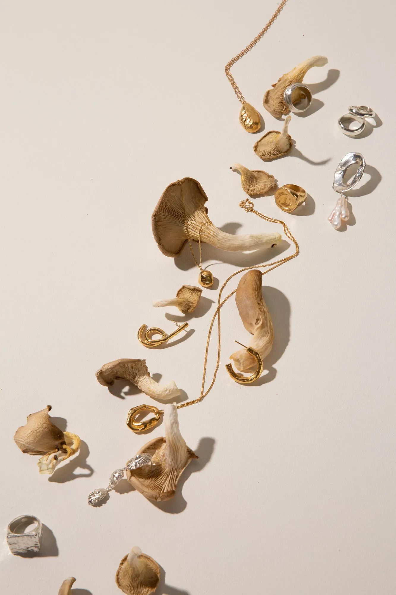 Alga Gold Plated Earrings