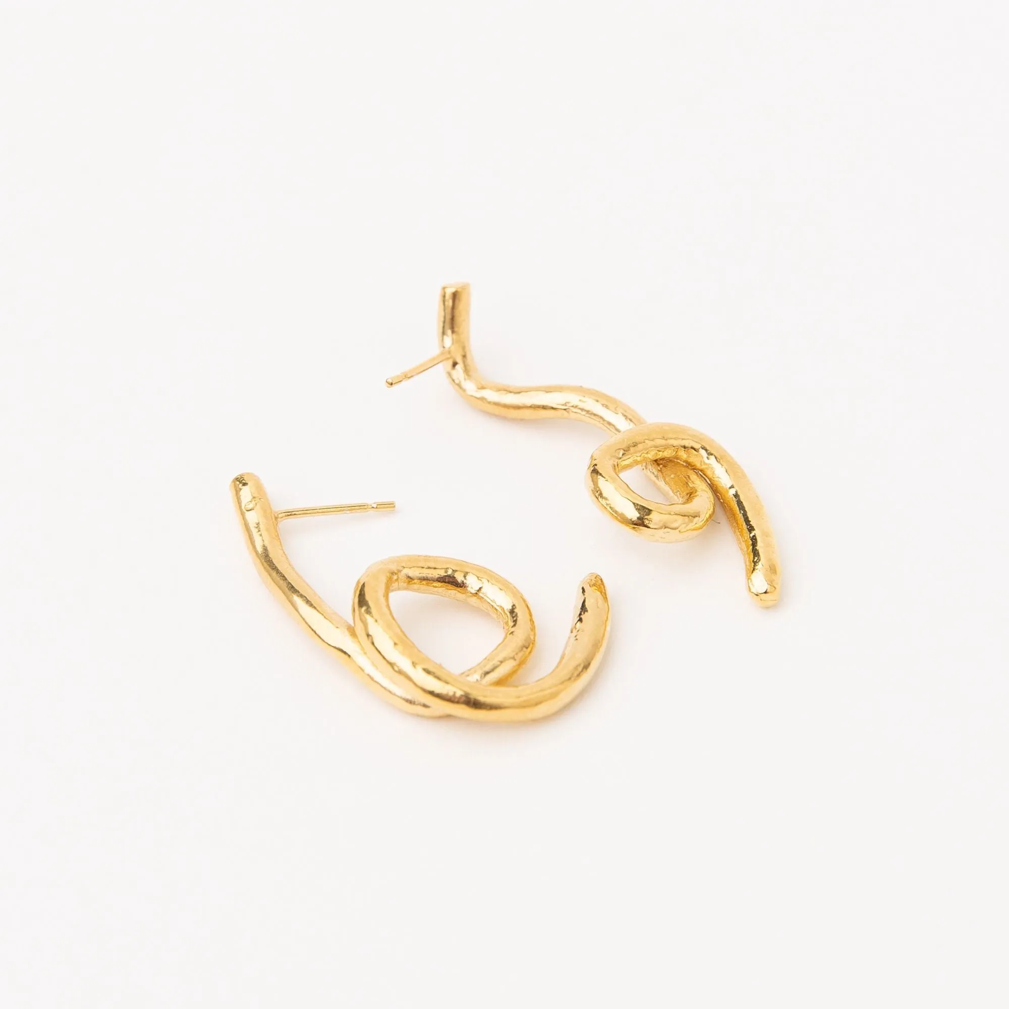 Alga Gold Plated Earrings