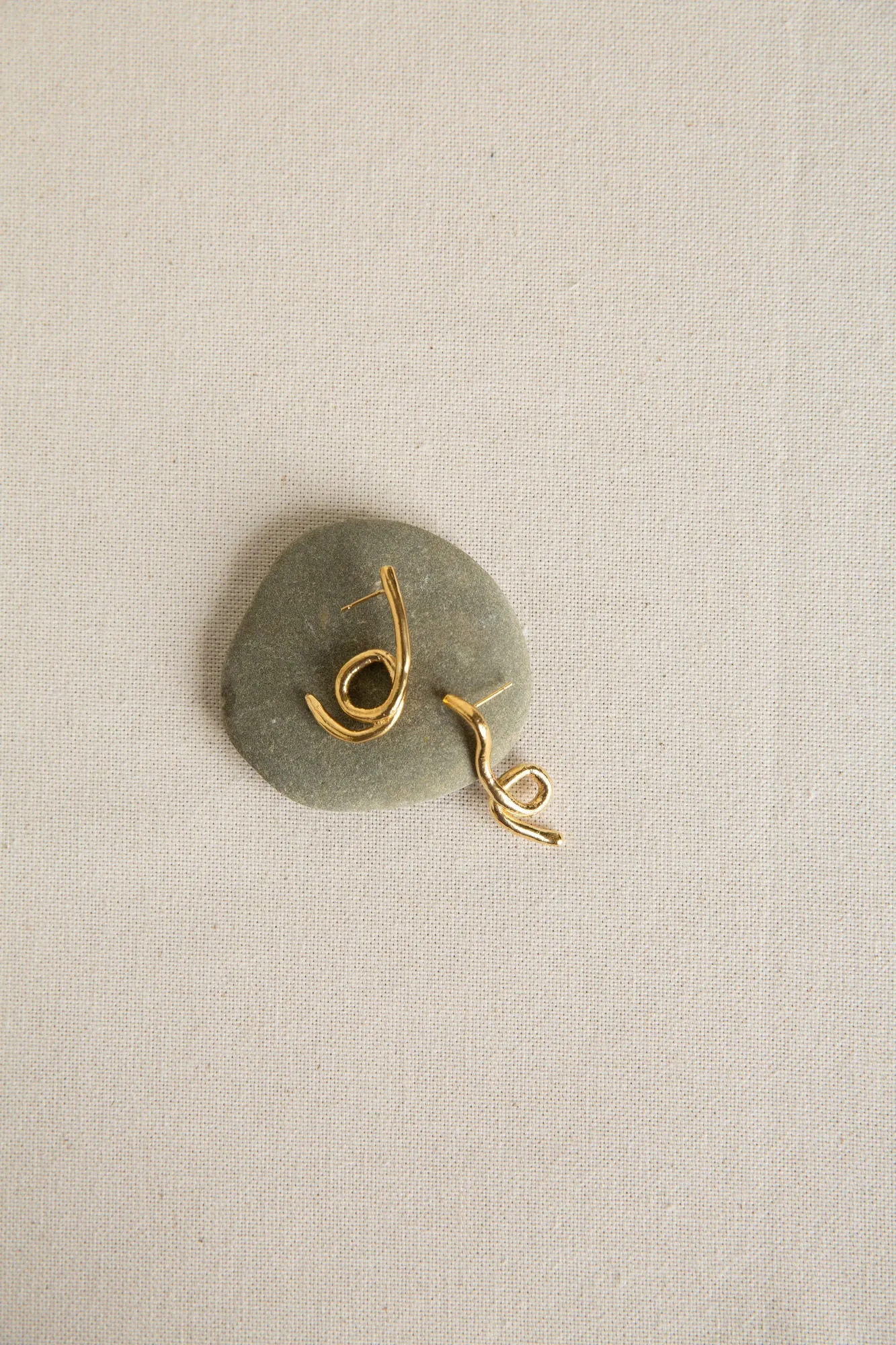 Alga Gold Plated Earrings