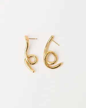 Alga Gold Plated Earrings