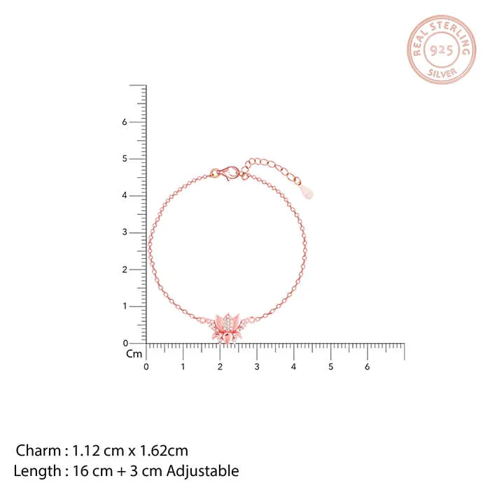 Anushka Sharma Rose Gold Lotus Bracelet Giva