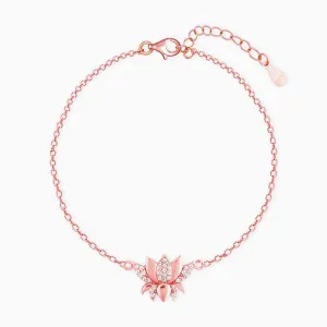 Anushka Sharma Rose Gold Lotus Bracelet Giva