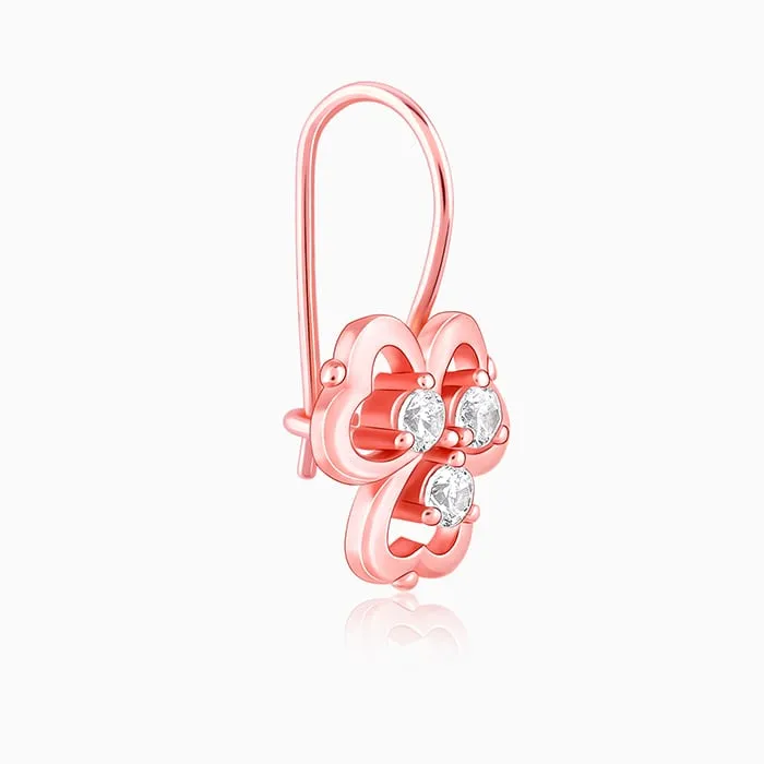 Anushka Sharma Rose Gold Three Leaf Clover Earrings Giva