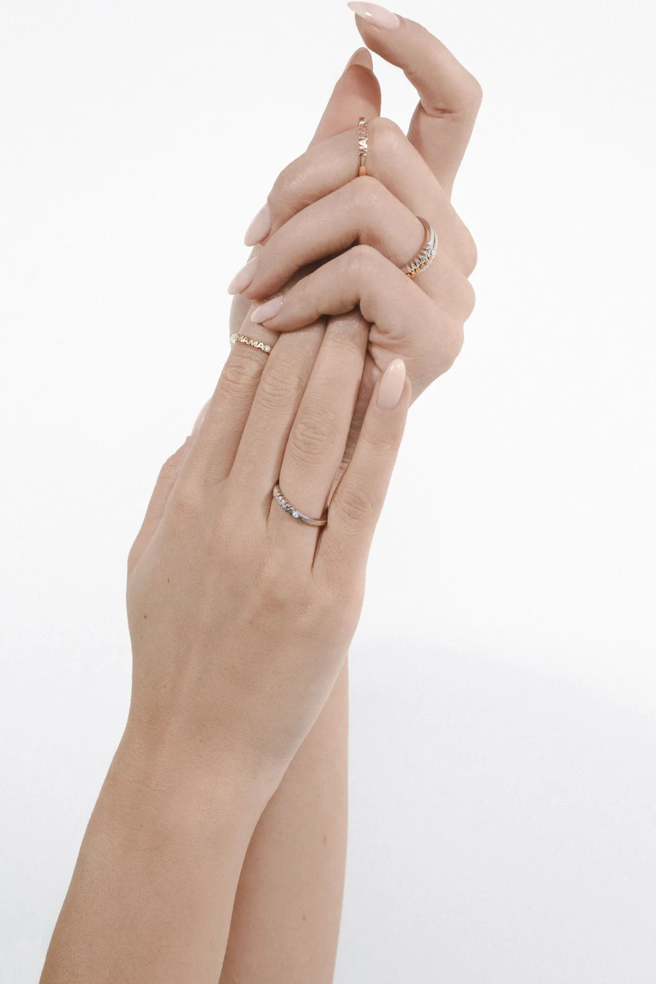 Becoming Mama 14K Whitegold Ring w. Lab-Grown Diamond