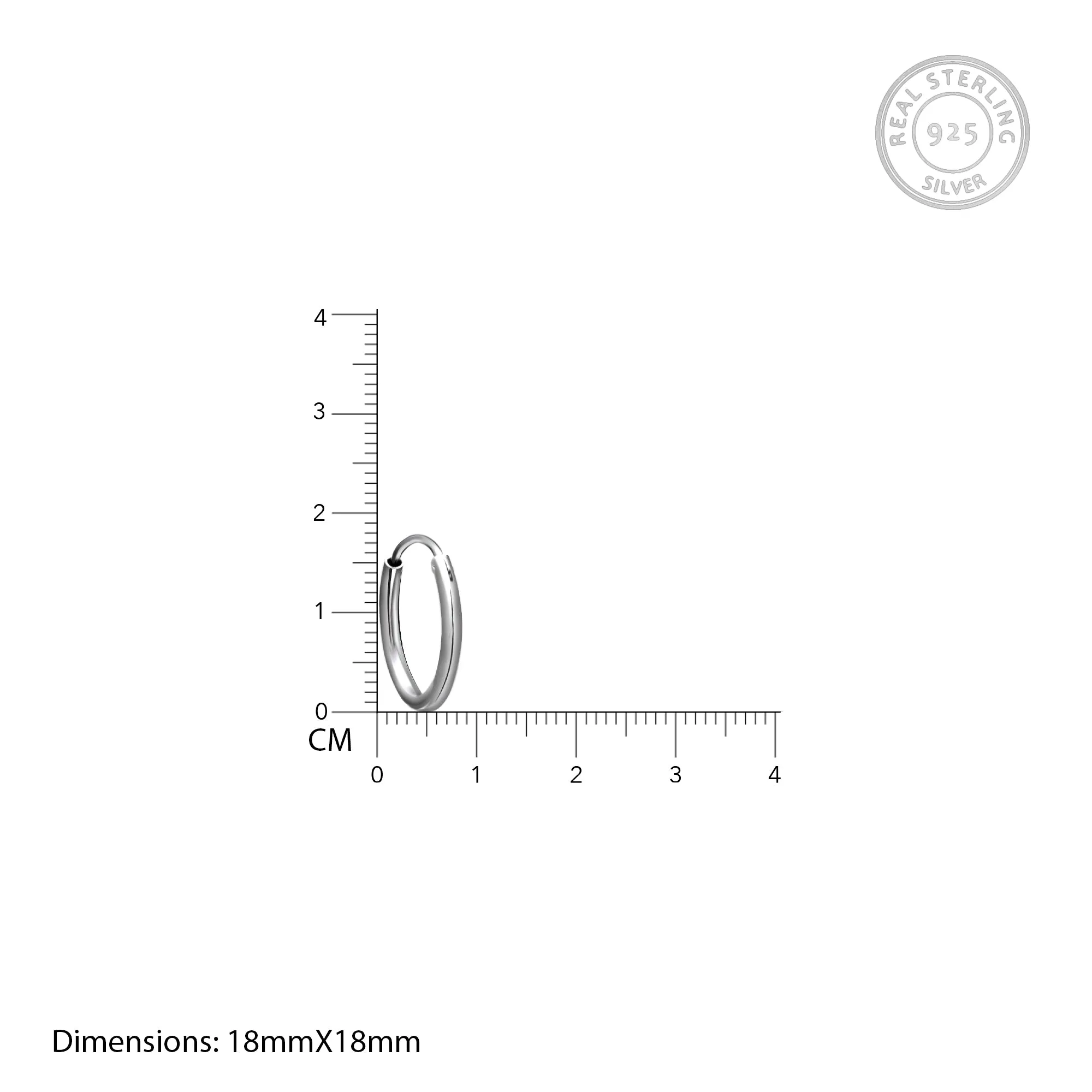 Classic Silver Hoop Earrings For Him Giva