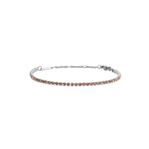 Classic Tennis Bracelet Apricot Silver Daniel Wellington