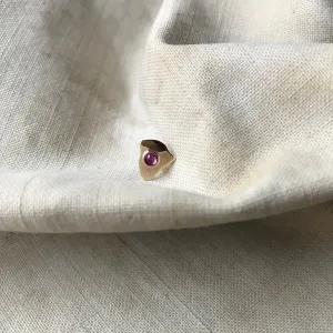 CLOUD Dew Day 14K Gold Earring w. Ruby