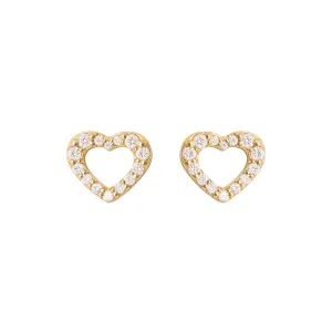 Cold, Cold Heart 18K Gold Stud w. Diamond