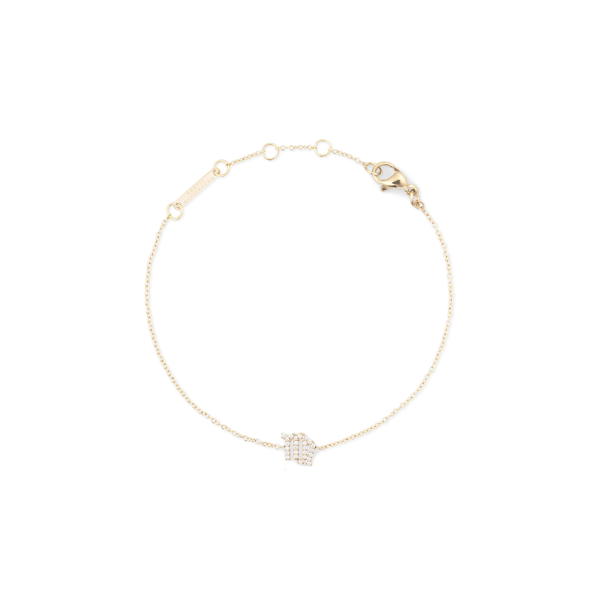 Crystal Zodiac Chain Bracelet Gold Daniel Wellington
