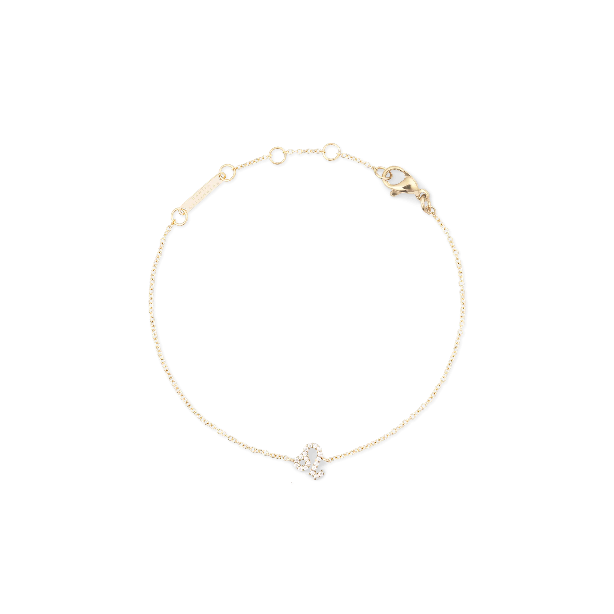 Crystal Zodiac Chain Bracelet Gold Daniel Wellington