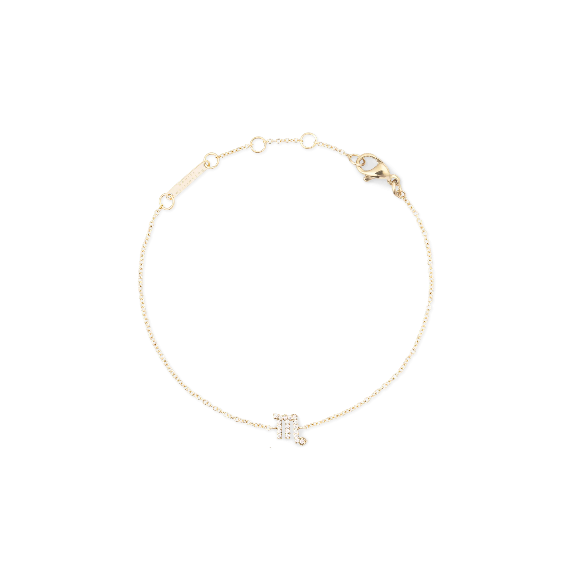 Crystal Zodiac Chain Bracelet Gold Daniel Wellington