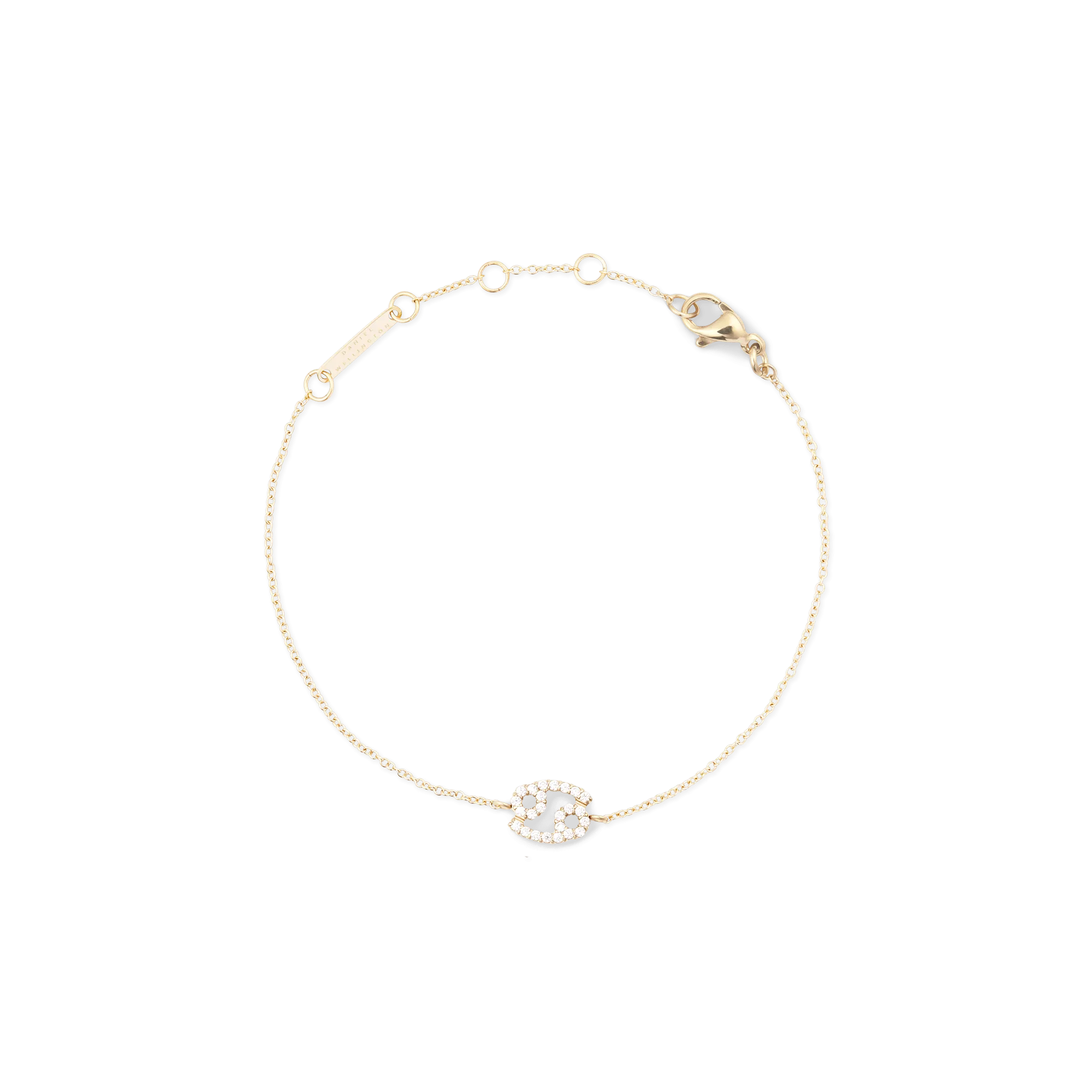 Crystal Zodiac Chain Bracelet Gold Daniel Wellington