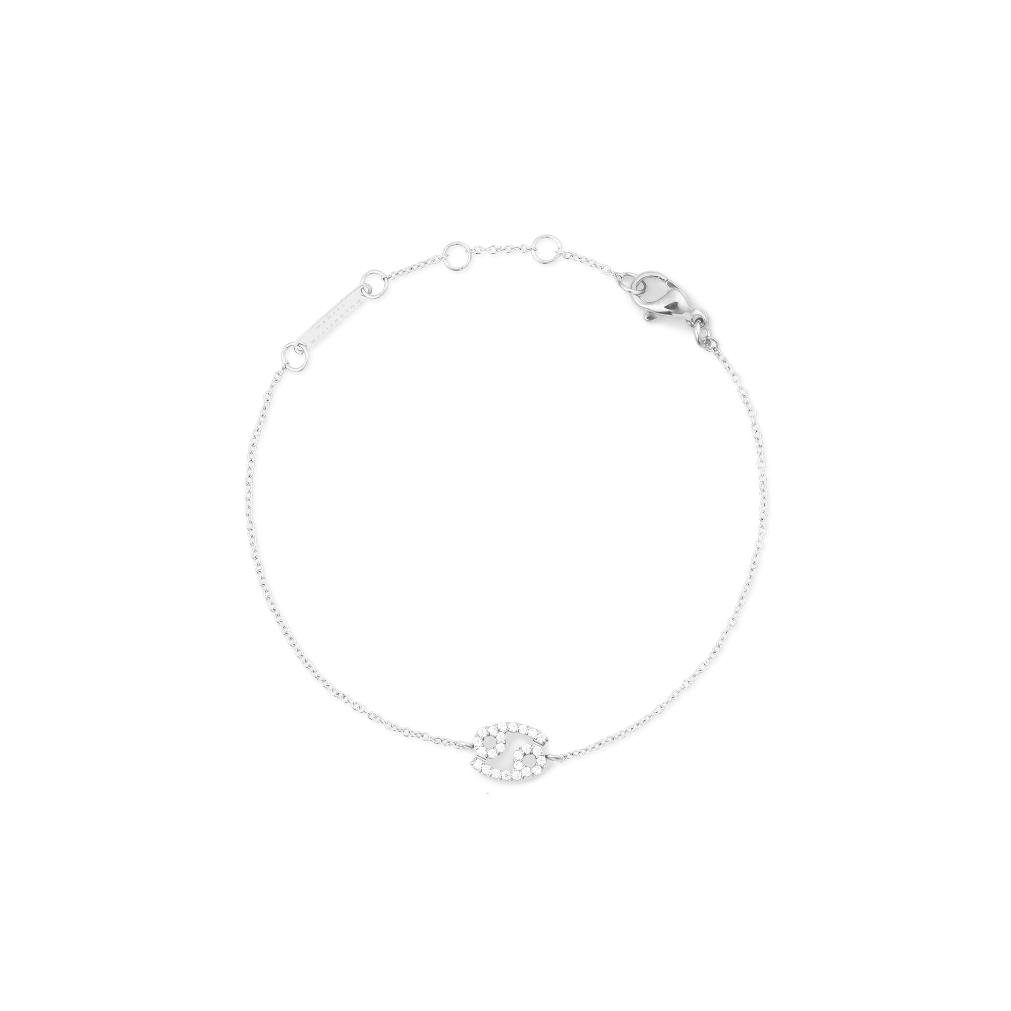 Crystal Zodiac Chain Bracelet Silver Daniel Wellington
