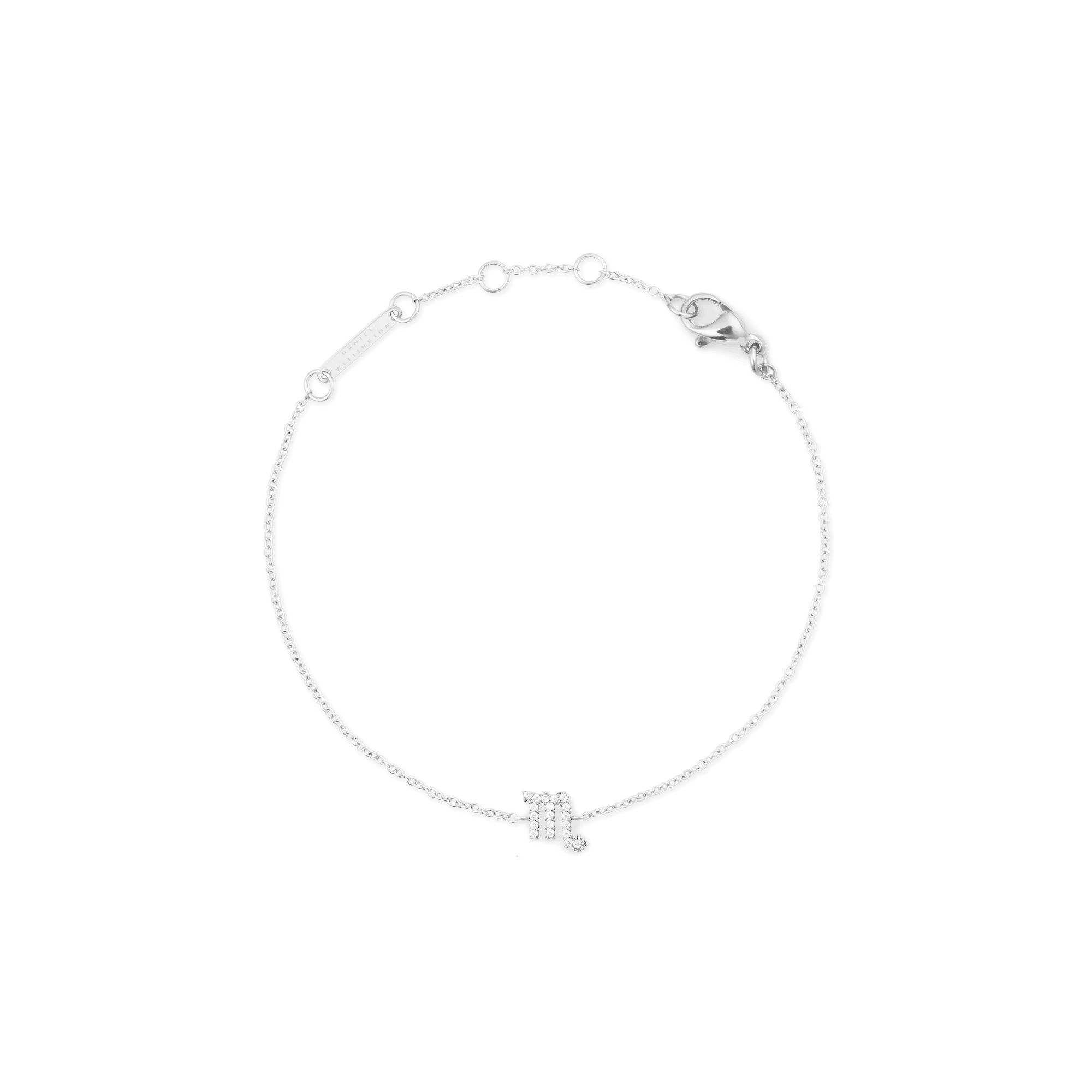 Crystal Zodiac Chain Bracelet Silver Daniel Wellington