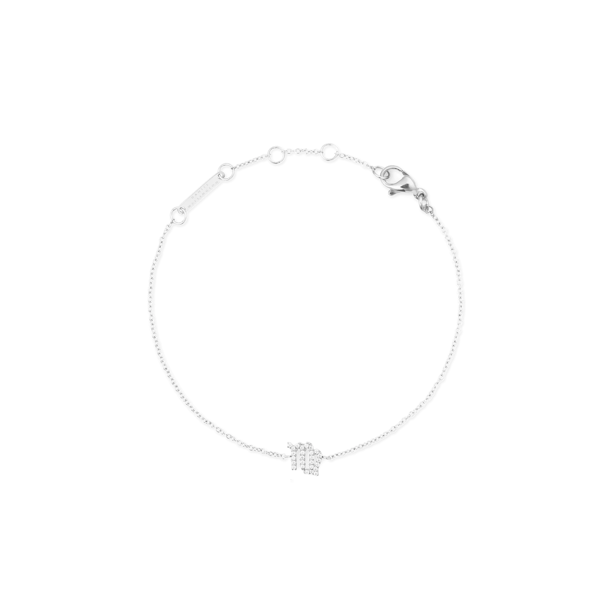Crystal Zodiac Chain Bracelet Silver Daniel Wellington