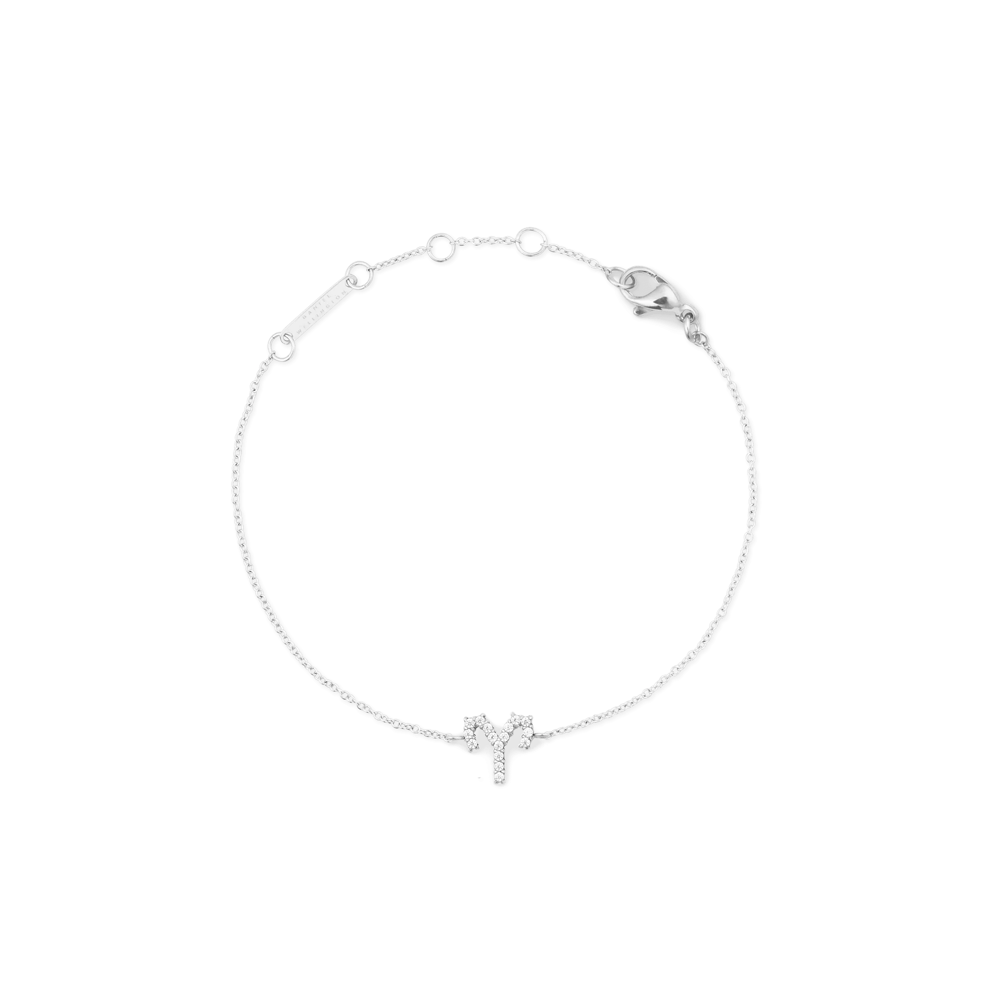 Crystal Zodiac Chain Bracelet Silver Daniel Wellington