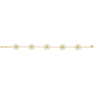 Daisy 11 mm. Gold Plated Bracelet