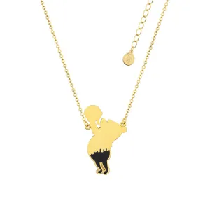 Disney Gold Plated Winnie The Pooh Honey Drip Pendant On 45 7cm Chain Shiels