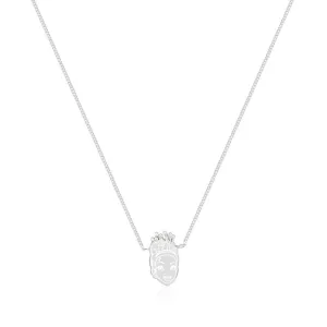 Disney Princess And The Frog Rhodium Plated Tiana Pearl Pendant on 40cm Chain Shiels