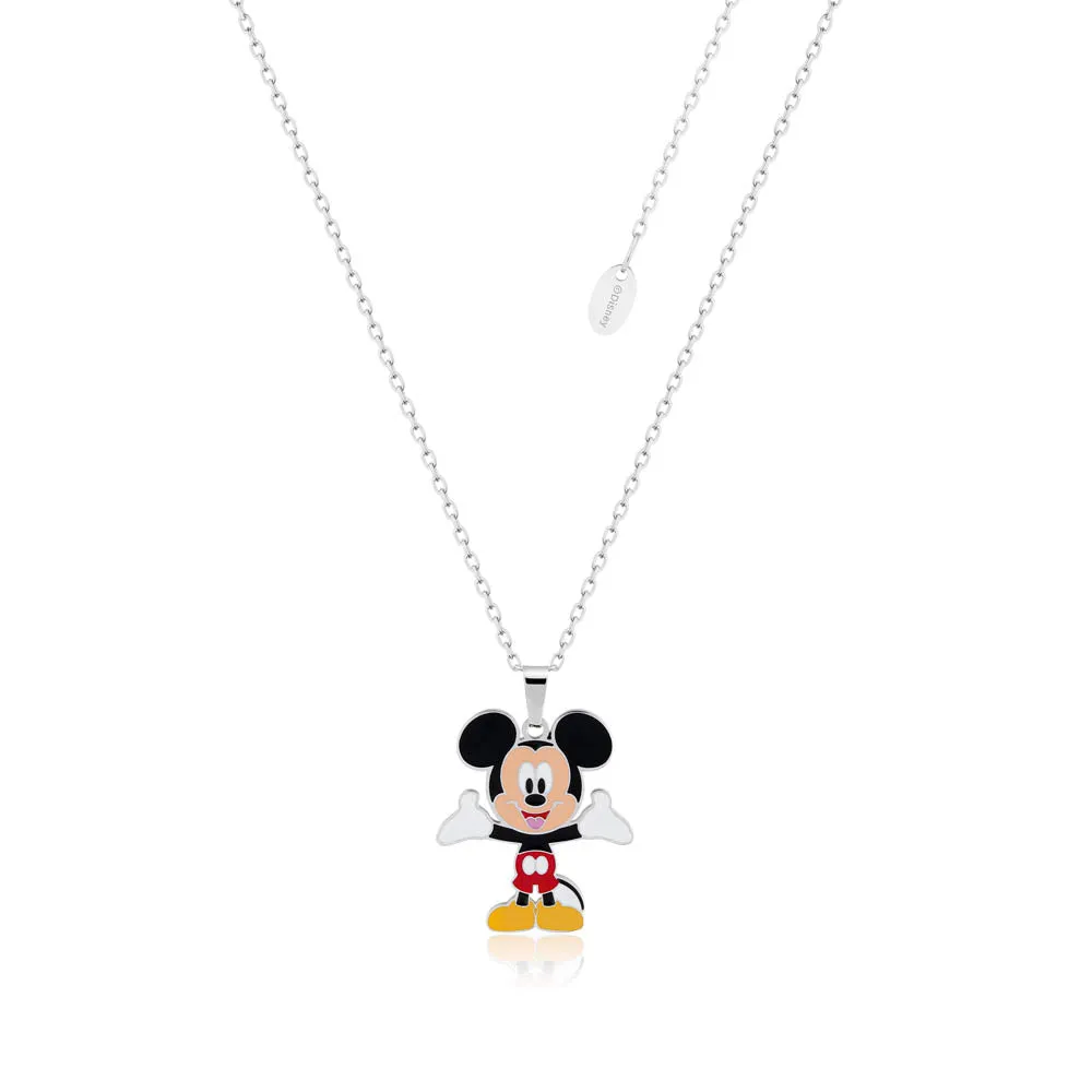 Disney Stainless Steel Mickey Pendant On Chain Shiels