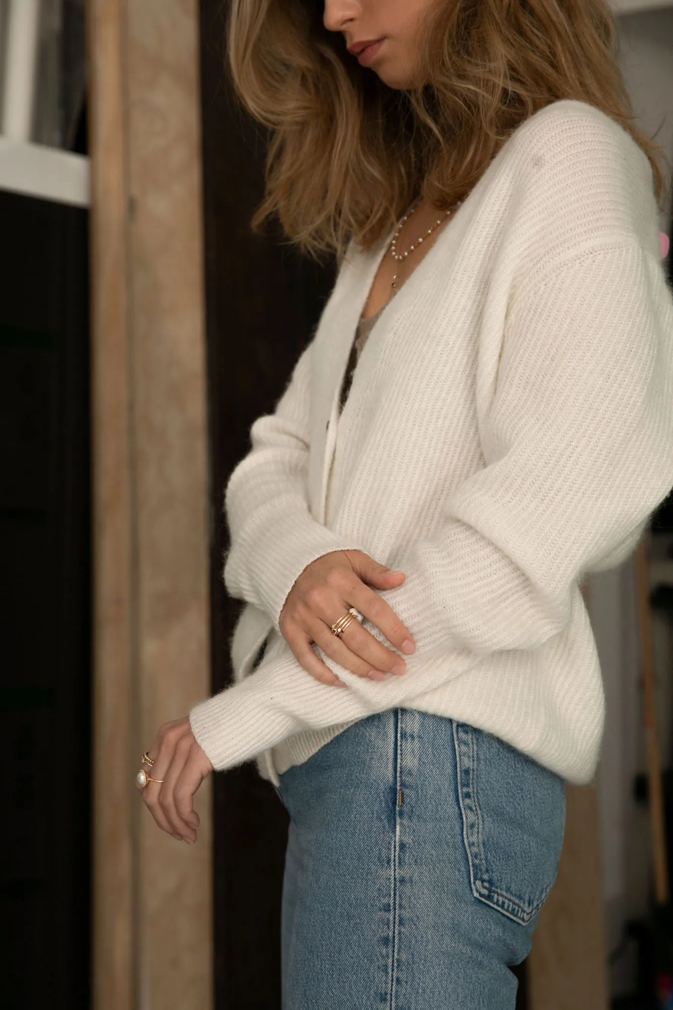 Dome 10K Gold Ring w. Pearl