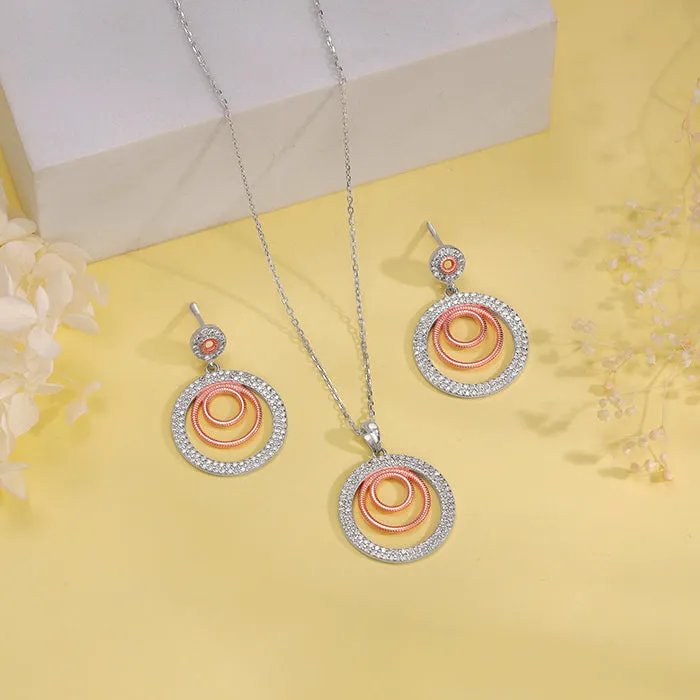 Dual Tone Luna Halo Set Giva