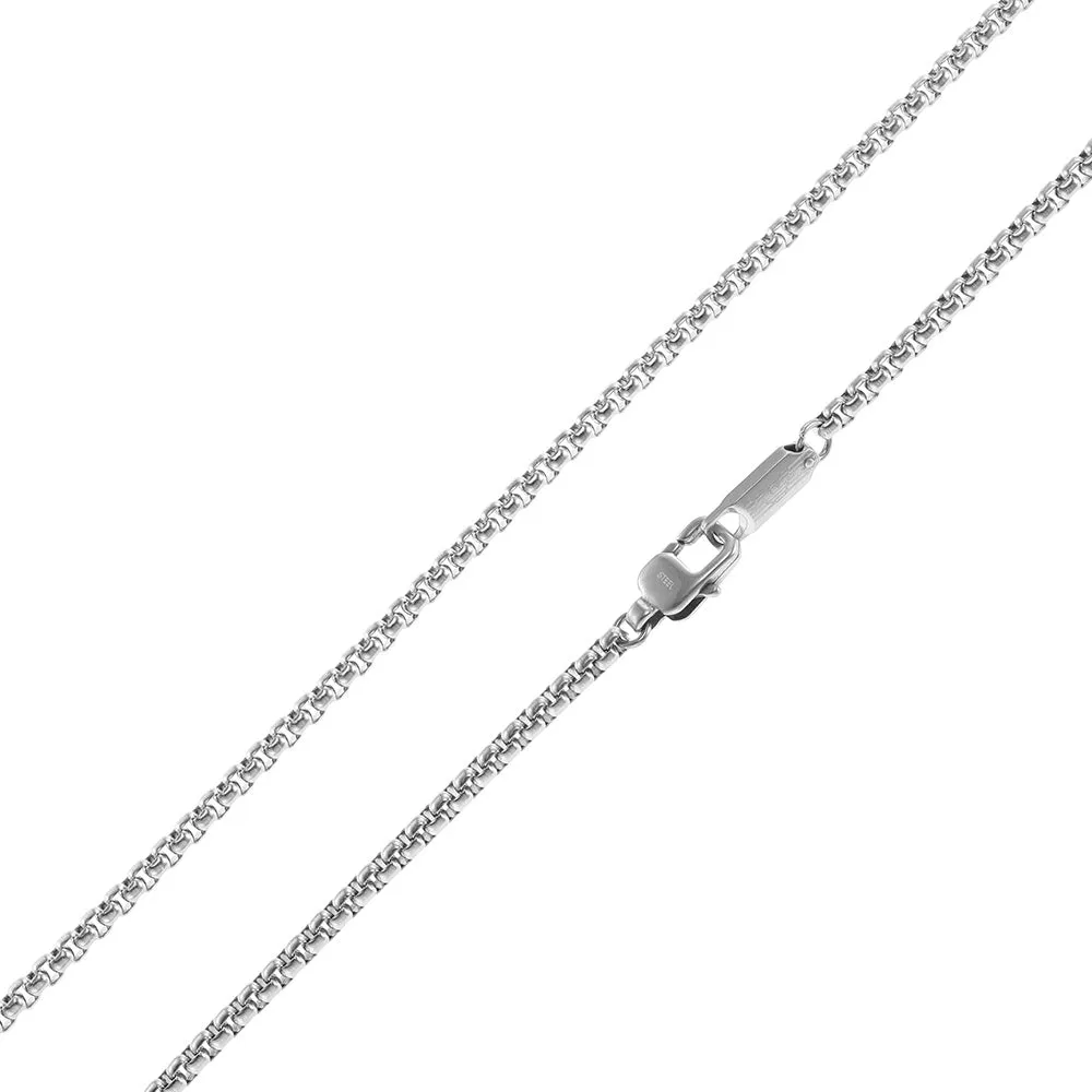 Emporio Armani Stainless Steel Black Matte Lacquer Pendant With Chain Shiels