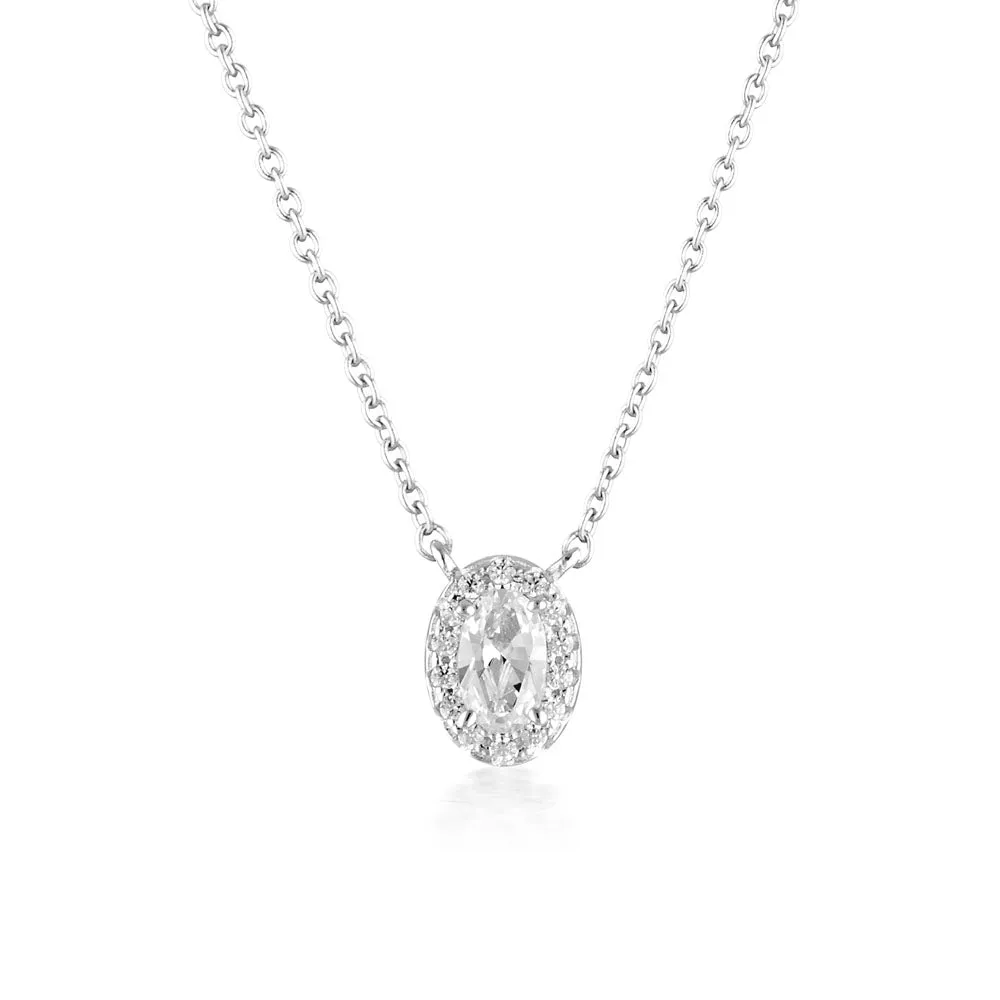 Georgini Aurora Sterling Silver Glow Pendant On Chain Shiels