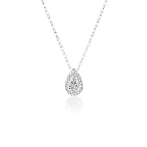 Georgini Sterling Silver Zirconia Monaco Pendant On Chain Shiels